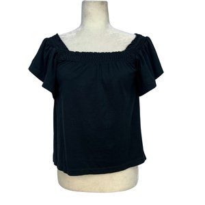 J Crew Smoked Square Neck Top XS